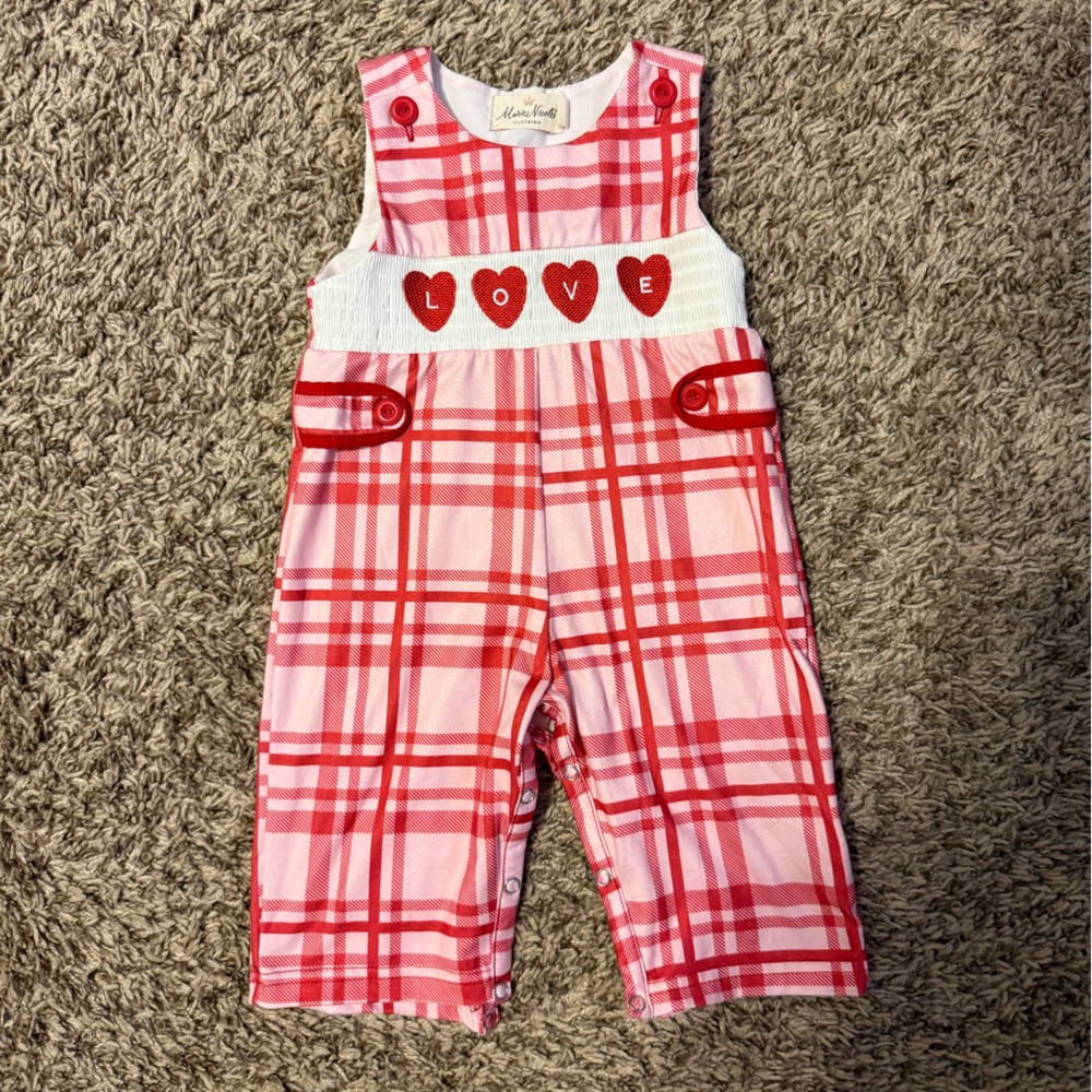 Marie Nicole Valentine’s Day Romper for Baby Boy